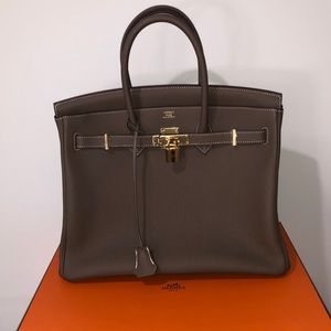Hermes Togo Birkin 35 Etoupe